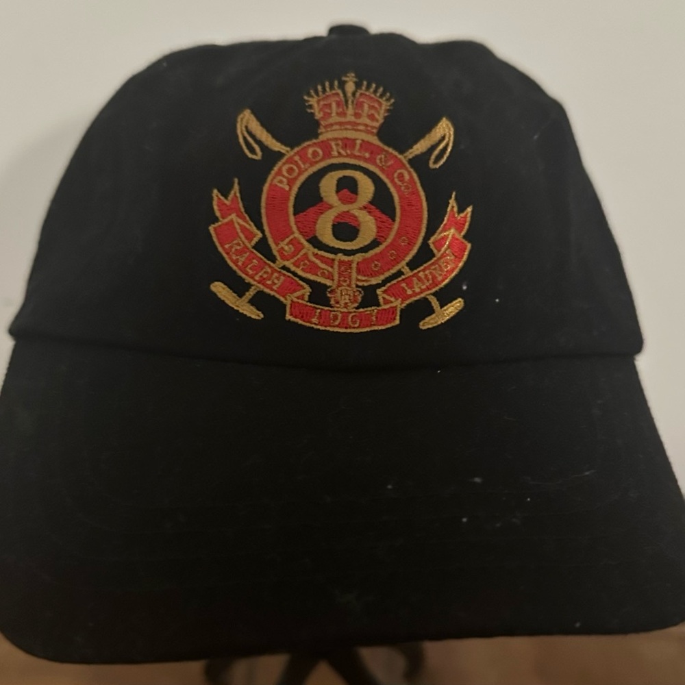 Polo Ralph Lauren Black Cap with Embroidered Logo